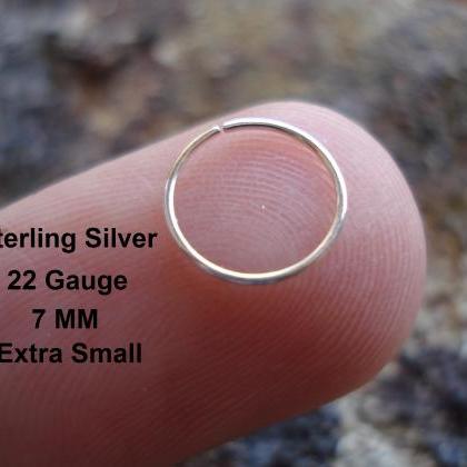 Extra Small 22 Gauge Sterling Silver For Nose..