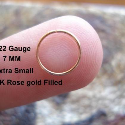 Extra Small 22 Gauge 14k Rose Gold Filled For Nose..